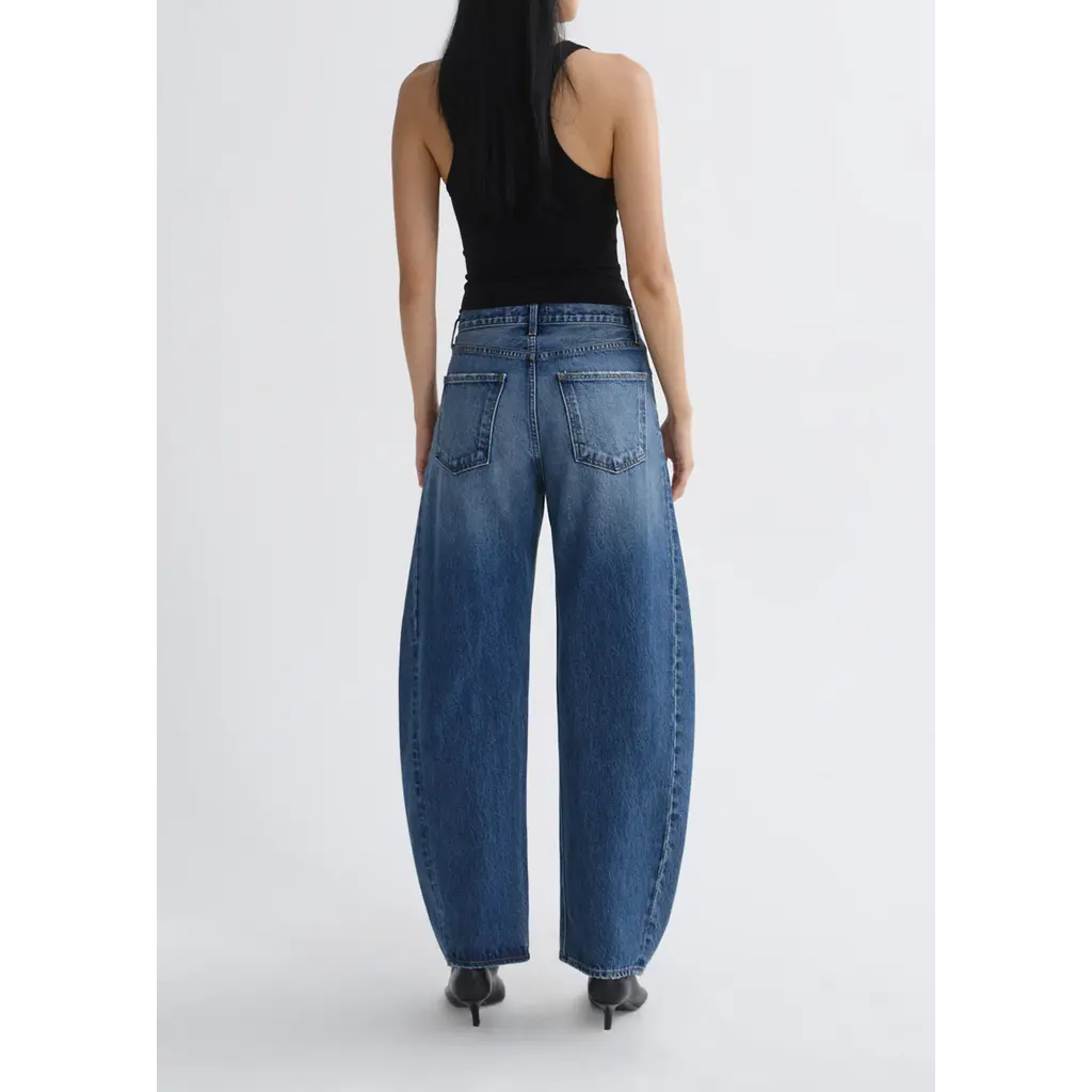 Agolde Luna Pieced Jean Taper in wassing logical