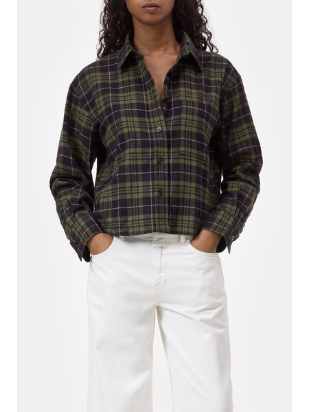 CLOSED cropped blouse cypress green