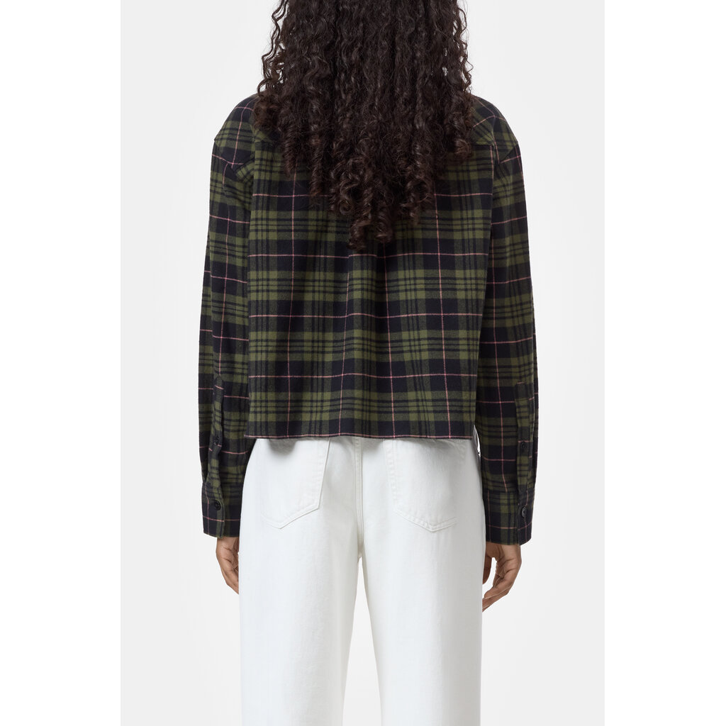 CLOSED C94242-21V Cropped Shirt in cypress green