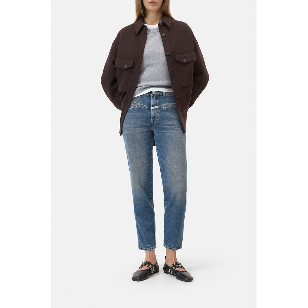 CLOSED C21002-05A Pedal Pusher jeans in mid blue