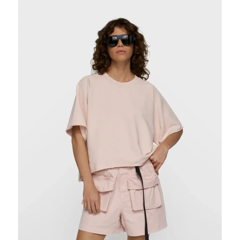 10 Days short sleeve LA sweater in powder