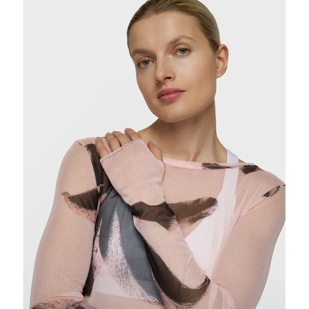 10 Days Mesh Longsleeve Flower in powder