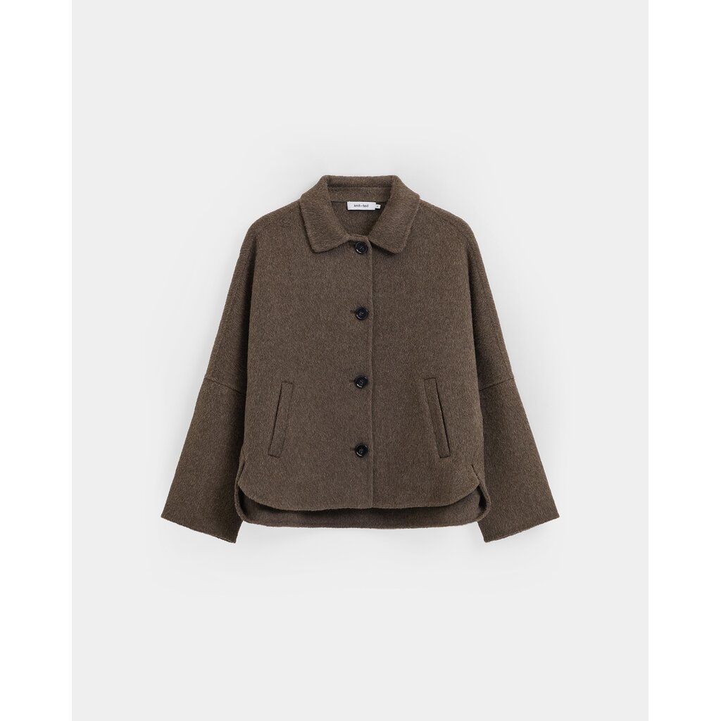 Knit-ted Flyn Jacket in choco
