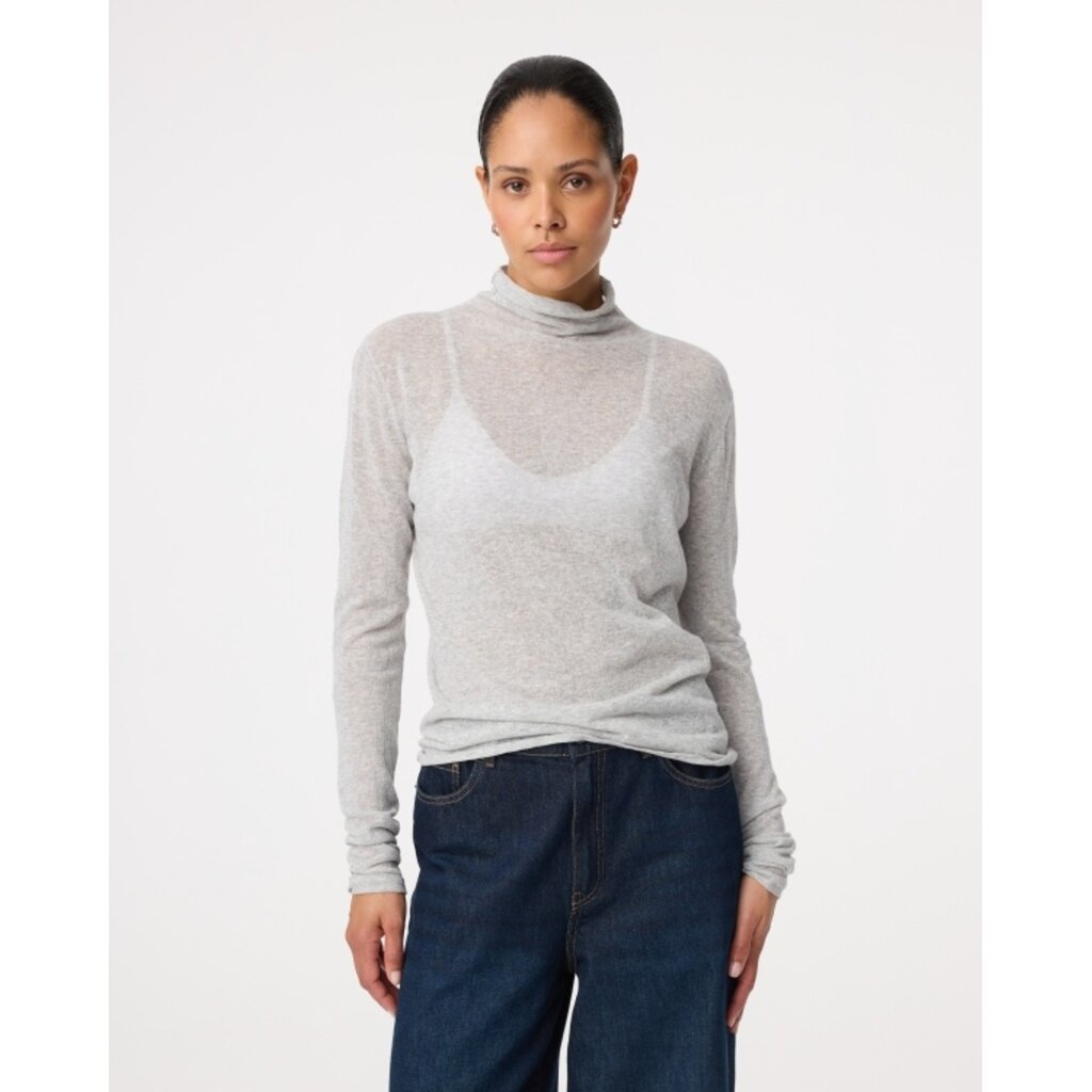 Knit-ted Roline Pullover in greu melange