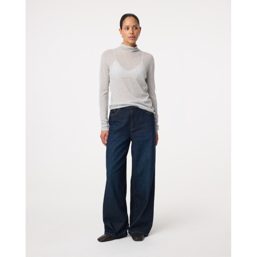 Knit-ted Roline Pullover in greu melange