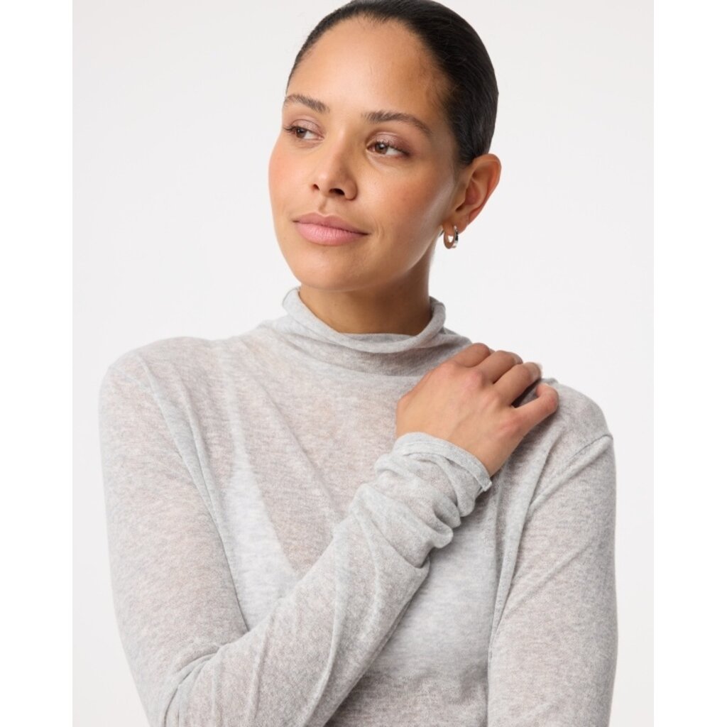 Knit-ted Roline Pullover in greu melange