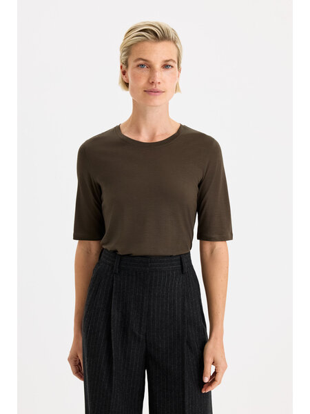 Filippa K t-shirt Elena ebony brown