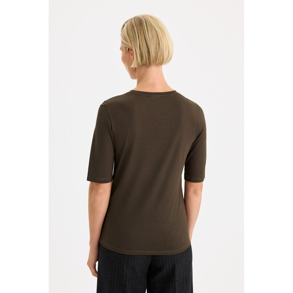 Filippa K Elena Tee in ebony brown