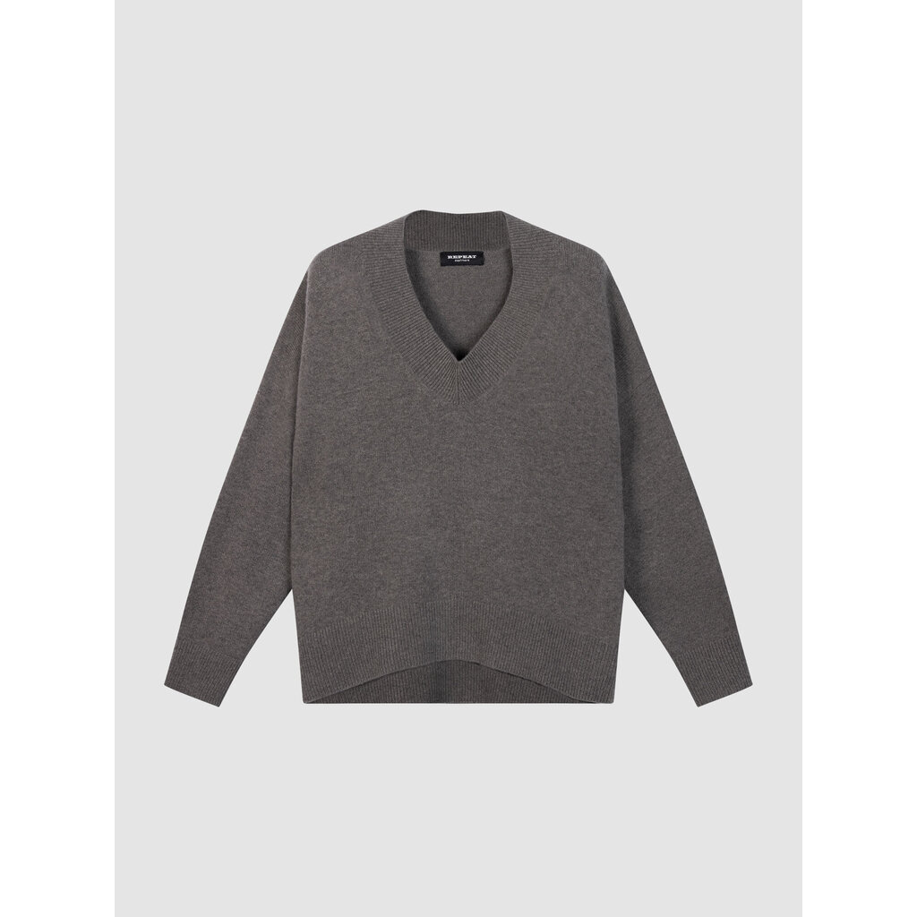 Repeat V-hals Trui 104597 in rock