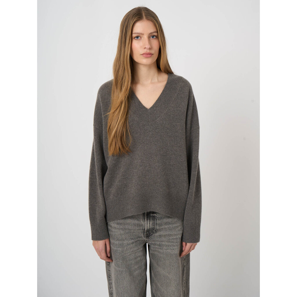 Repeat V-hals Trui 104597 in rock