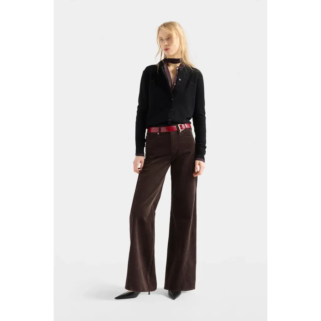 7 for all mankind Lotta Corduroy in coffee bean