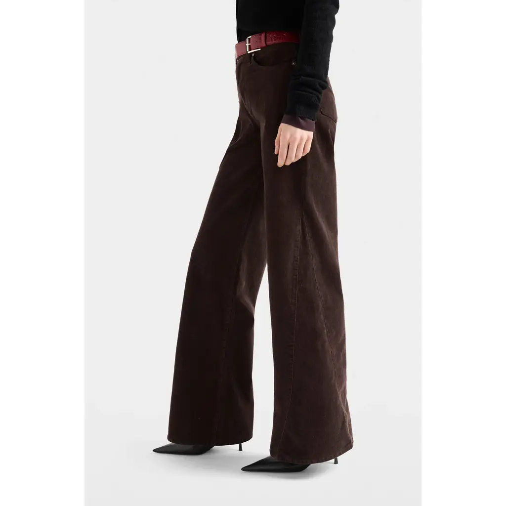 7 for all mankind Lotta Corduroy in coffee bean