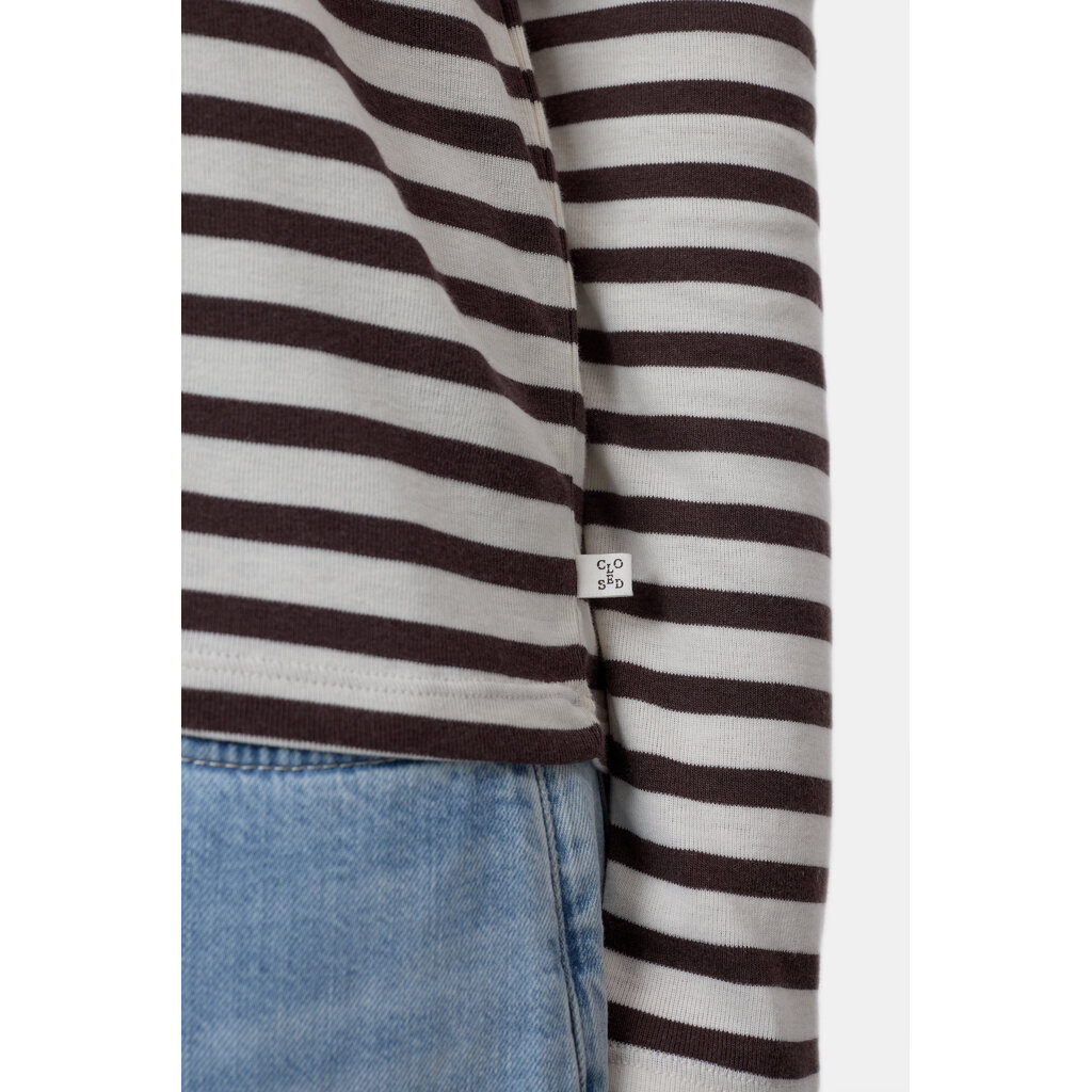 CLOSED C95594-420 Longsleeve in mahogany