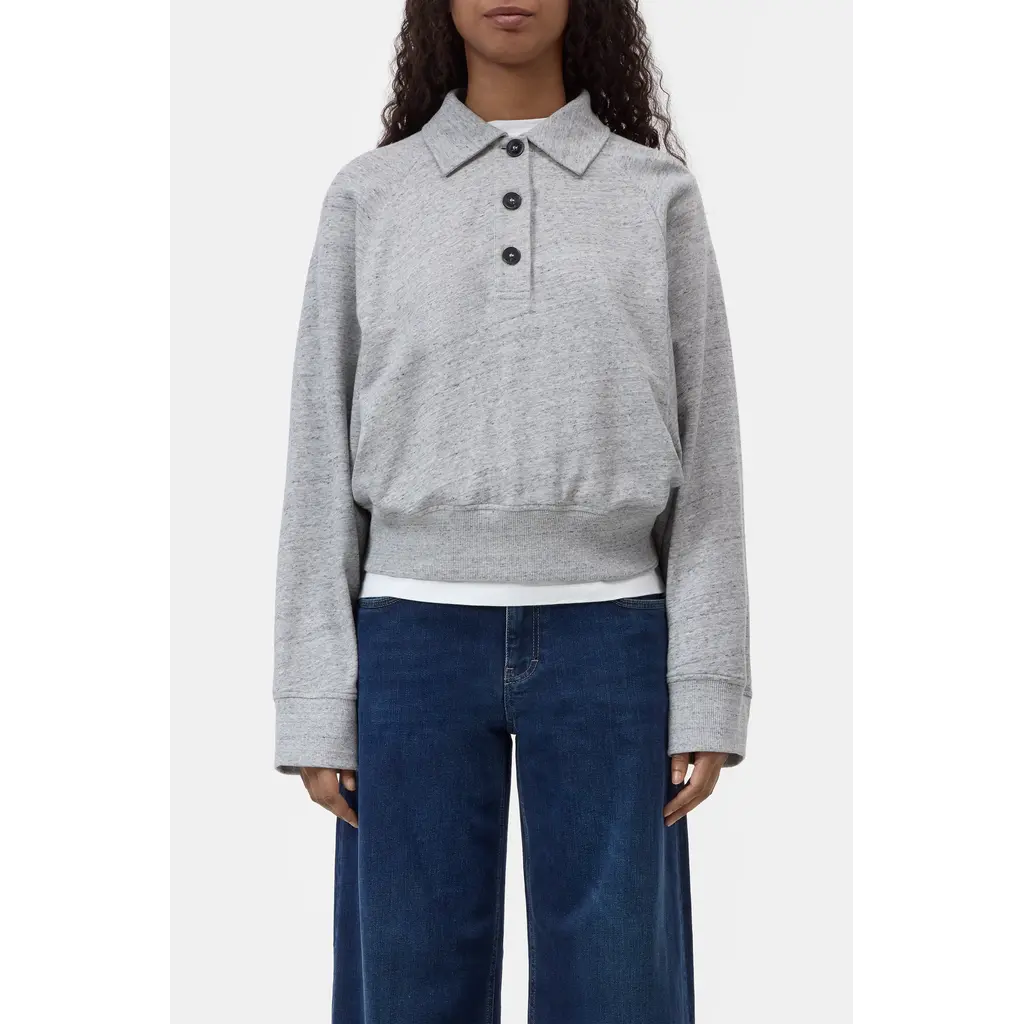 CLOSED C95963-47A Rugby shirt in light grey