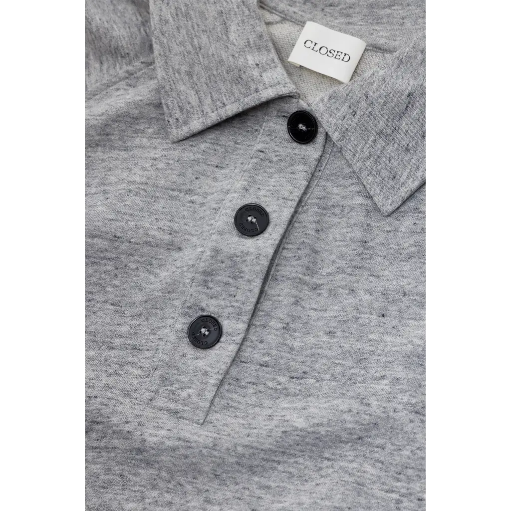 CLOSED C95963-47A Rugby shirt in light grey