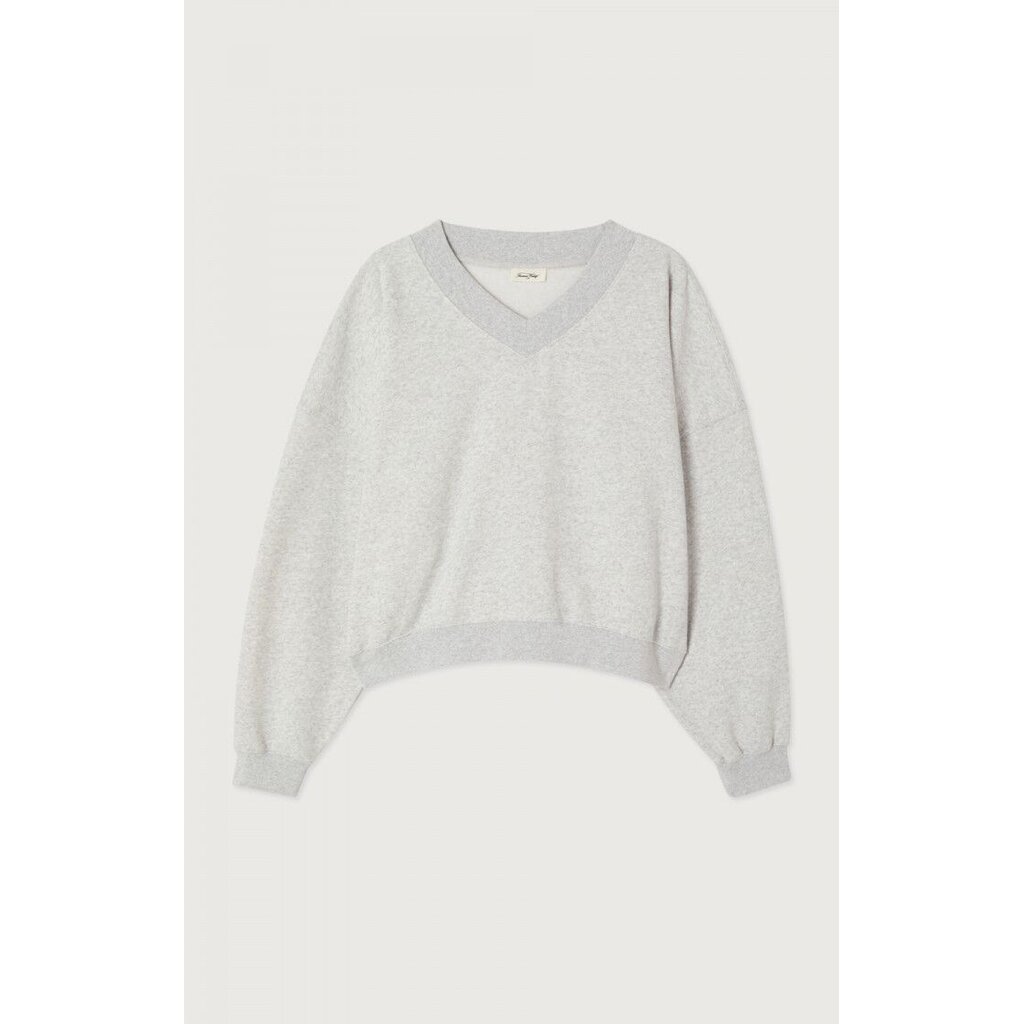 American Vintage sweater BAP03DH26 in gris chine
