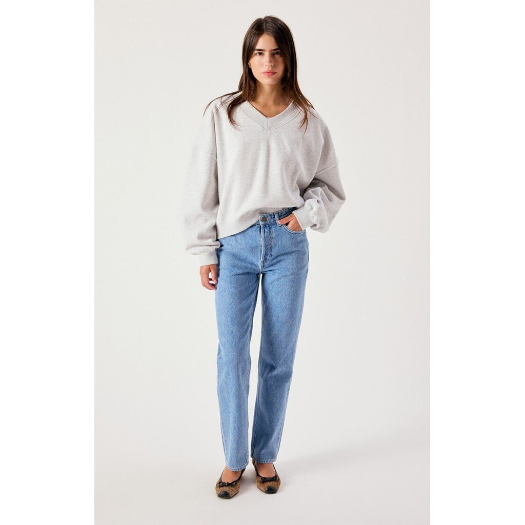 American Vintage sweater BAP03DH26 in gris chine