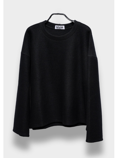 Monique van Heist top Box black felt