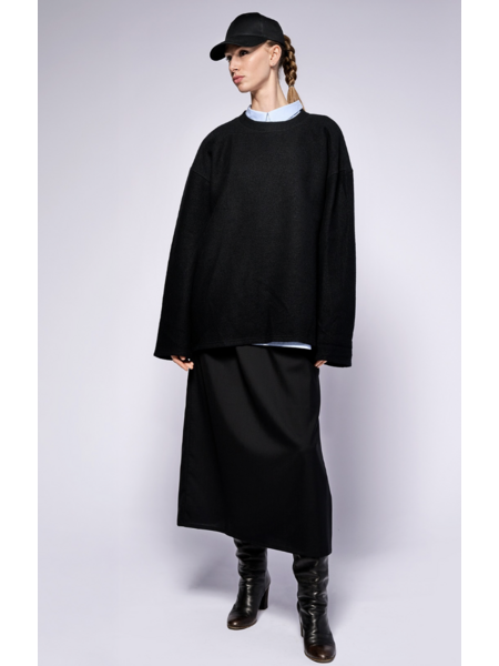 Monique van Heist top Boy XL black felt