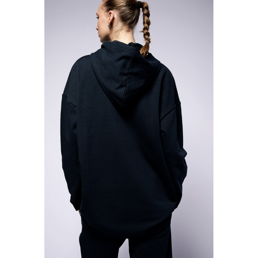 Monique van Heist Boy XL Hoodie in navy sweat