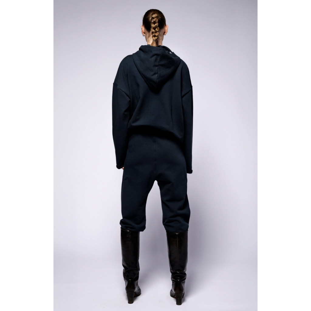 Monique van Heist Boy XL Hoodie in navy sweat