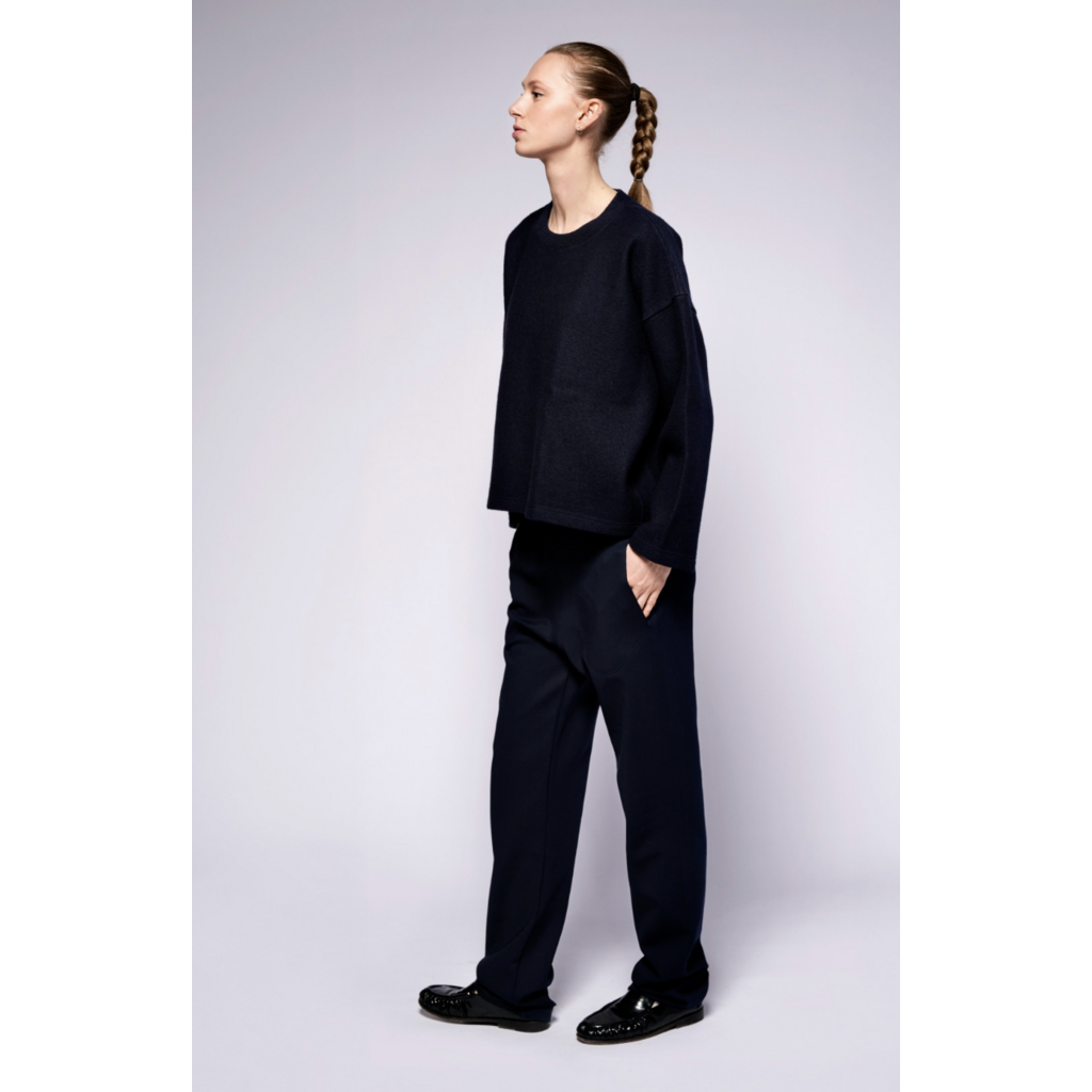 Monique van Heist Top Box in navy felt