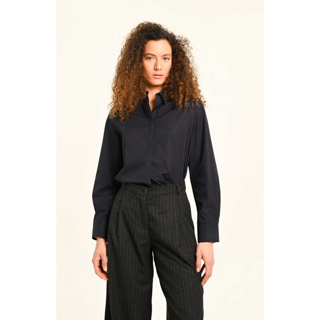 Sacrecoeur blouse Sophie in dark navy