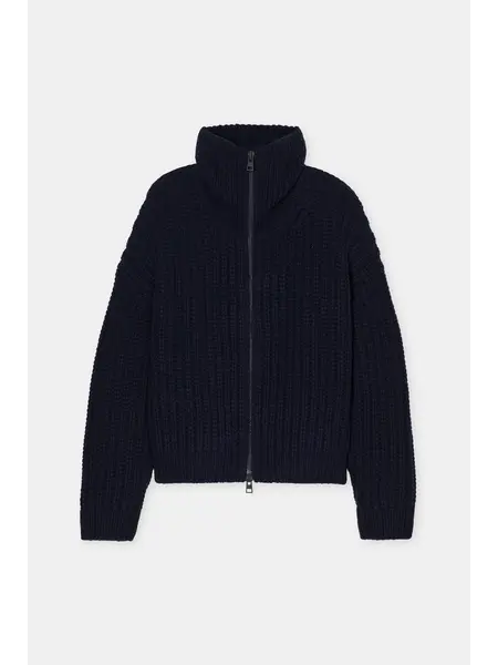 CLOSED zipped cardi C96945-986-22  dark night
