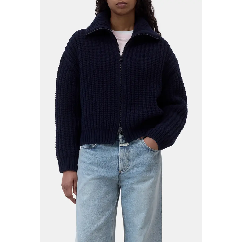 CLOSED C96945-986-22  Zipped Cardi in dark night