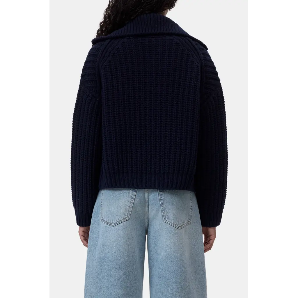 CLOSED C96945-986-22  Zipped Cardi in dark night