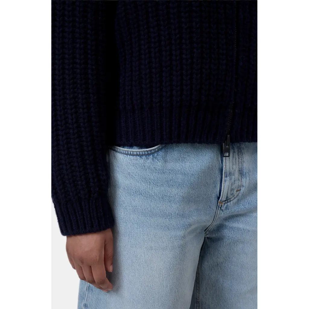 CLOSED C96945-986-22  Zipped Cardi in dark night