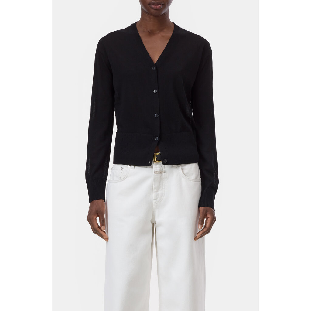 CLOSED C96906-91K-EM V-Cardigan in black