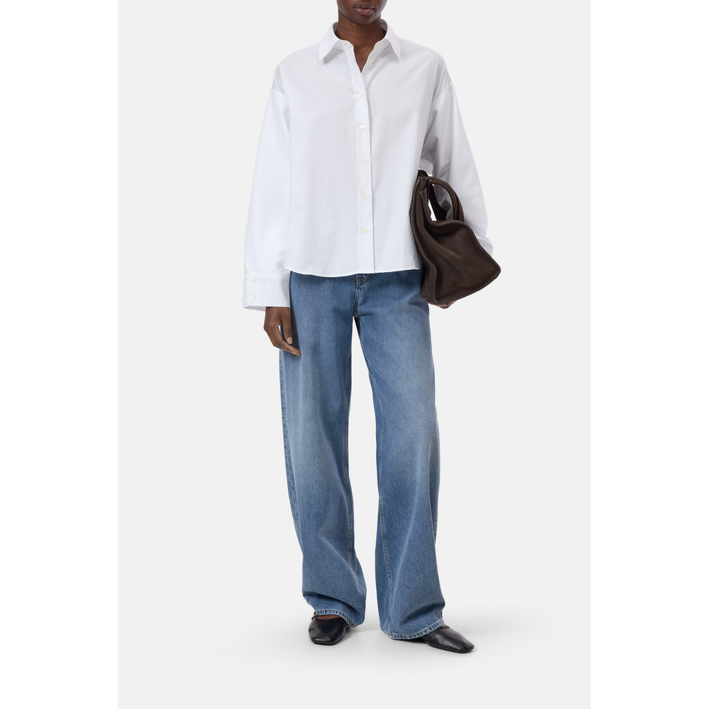 CLOSED C94900-25C-22 Overlay Shirt in white