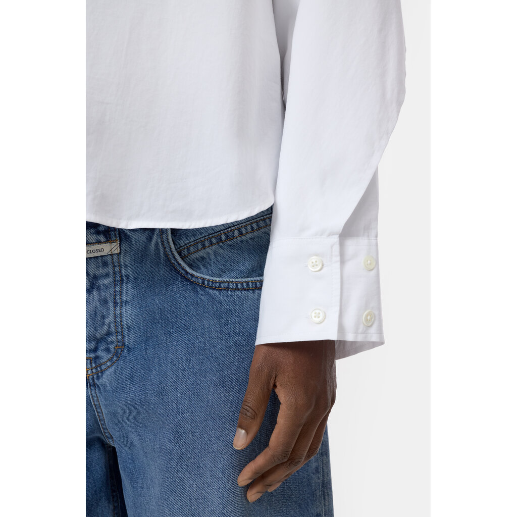 CLOSED C94900-25C-22 Overlay Shirt in white