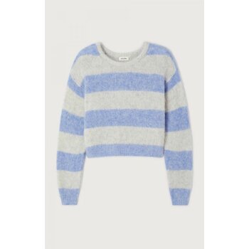 American Vintage Niby trui in rayure grive