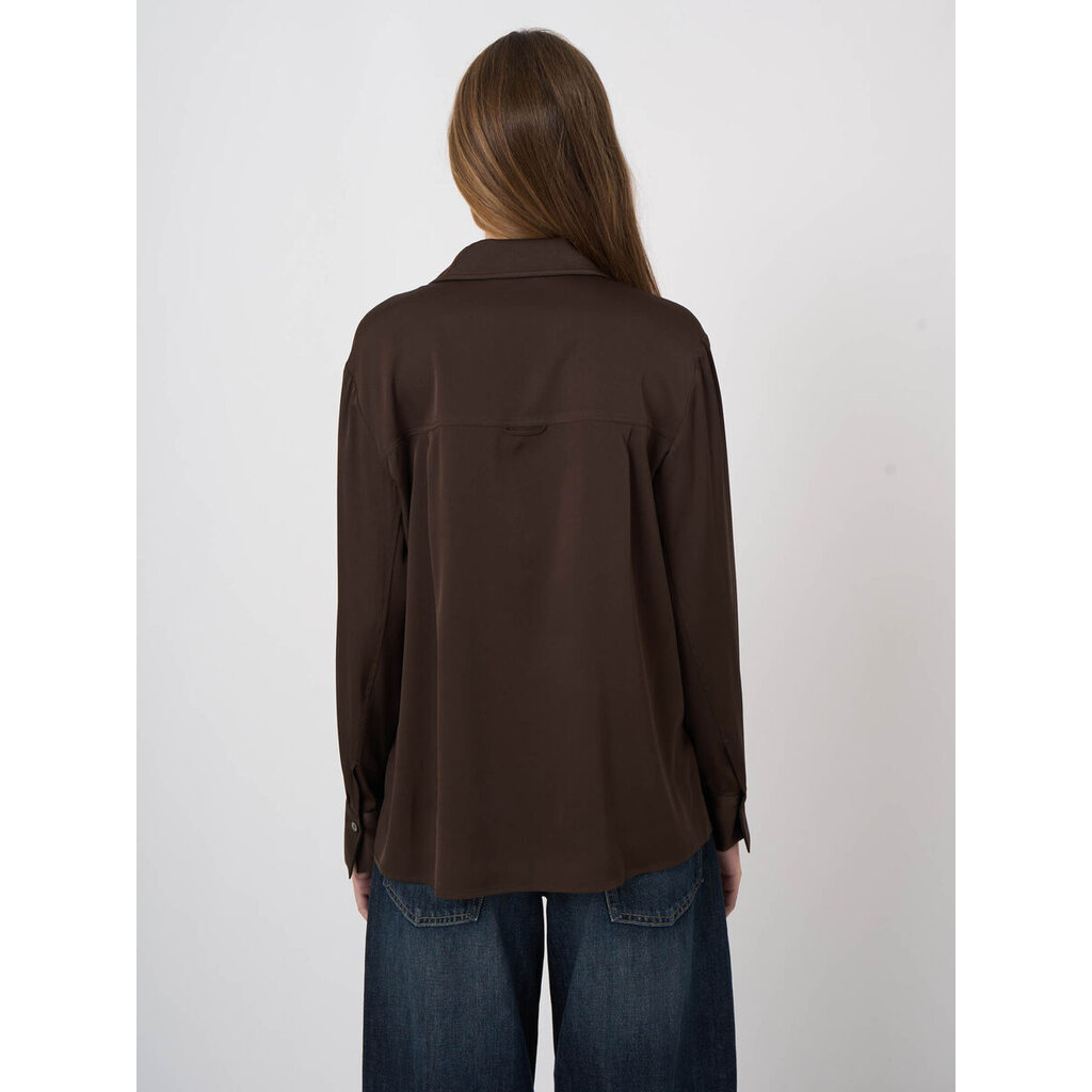 Repeat Blouse 600506 in cocoa