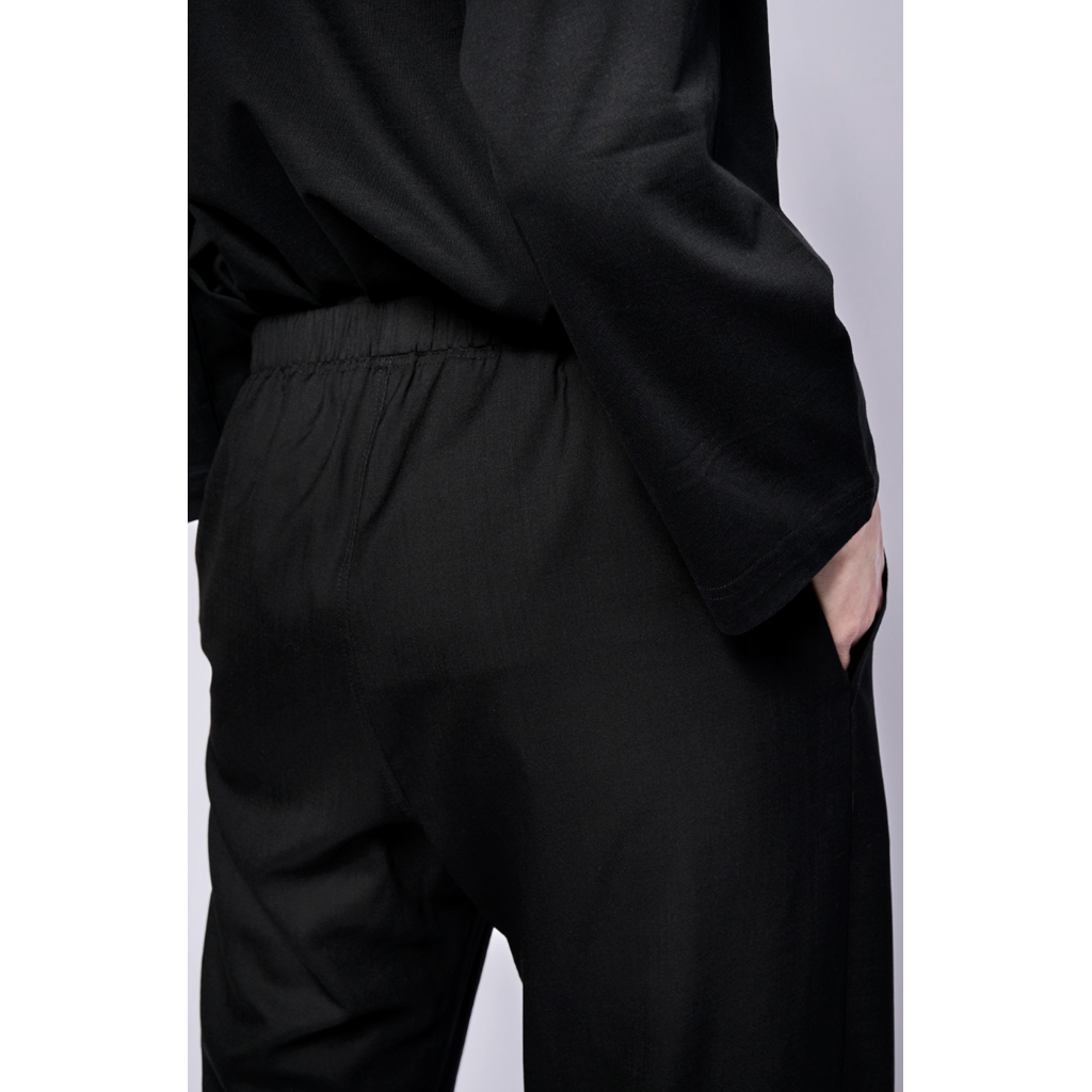 Monique van Heist pantalon PJ Flex XL in black cool wool