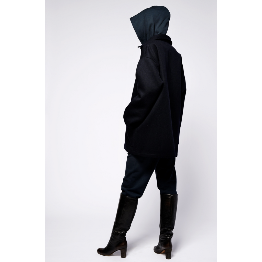 Monique van Heist jas Hike in navy loden