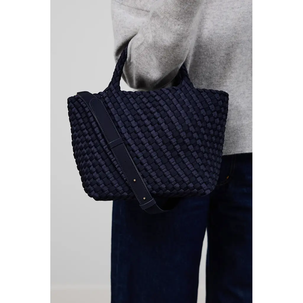 Marrea tas Midi in midnight/satin stripe