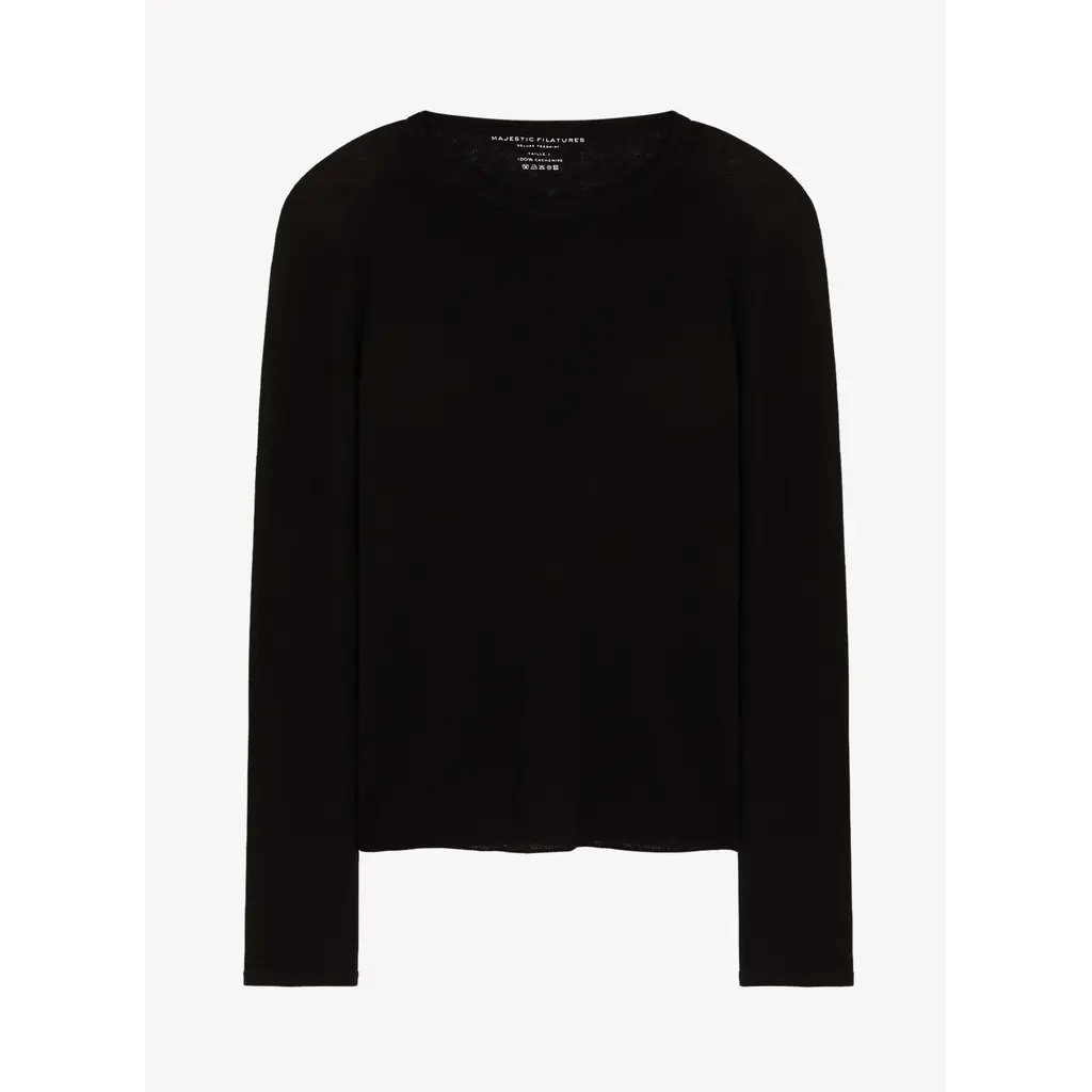 Majestic trui Col Ronde ML in noir
