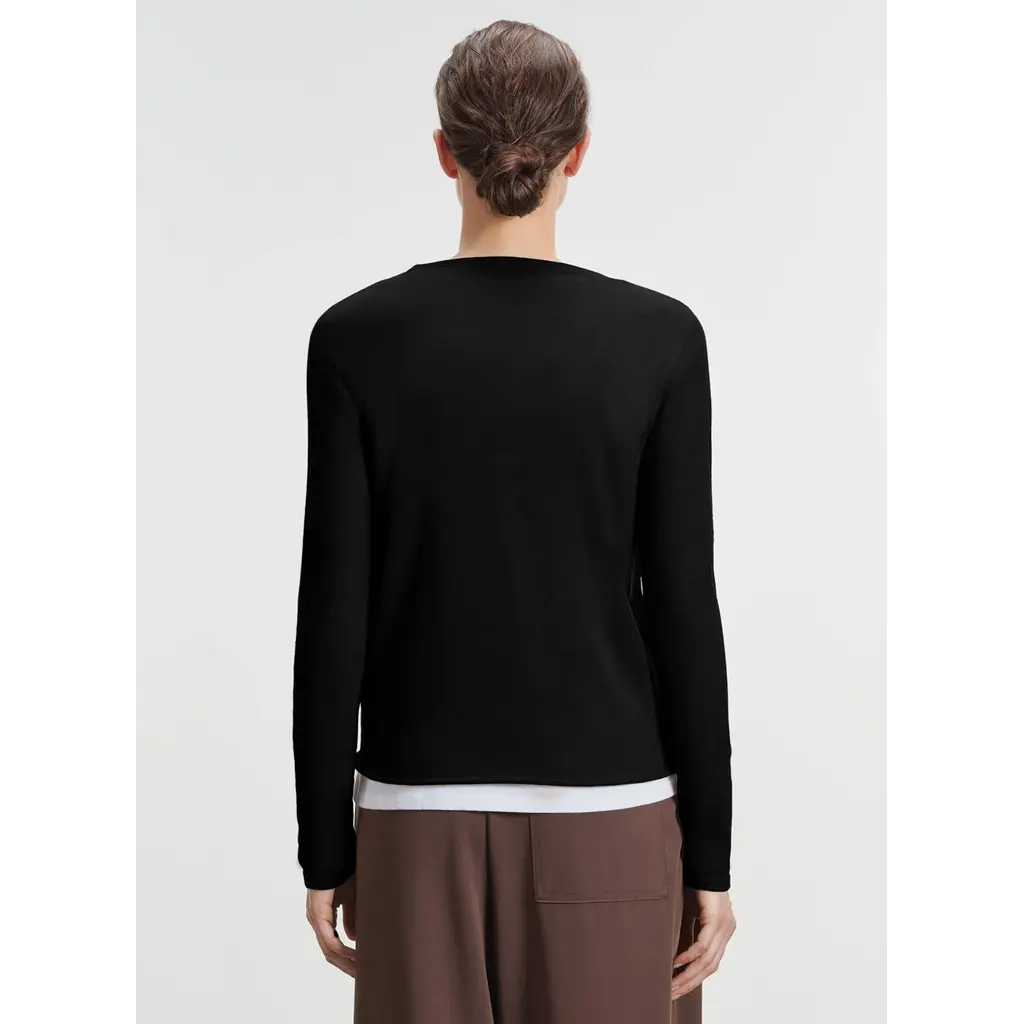Majestic trui Col Ronde ML in noir