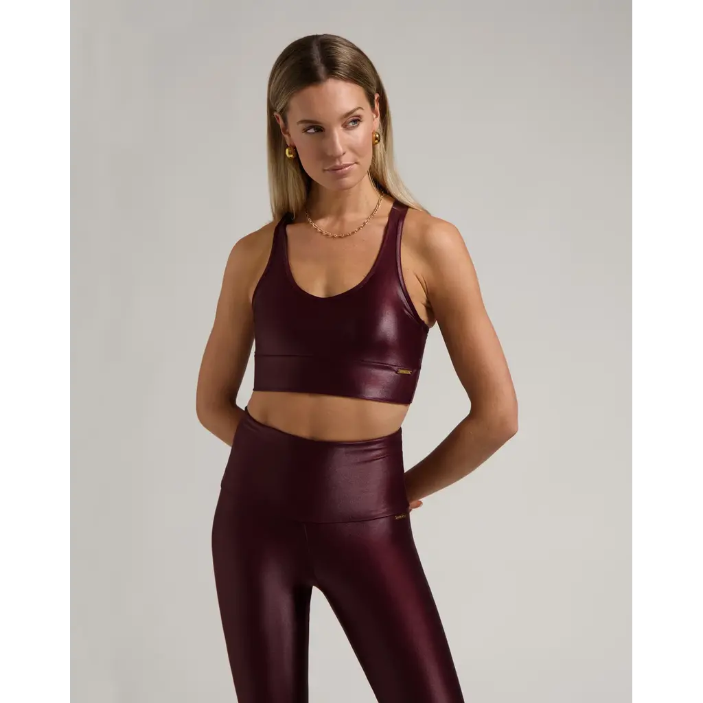 Deblon Sports Shine Legging in bordeaux