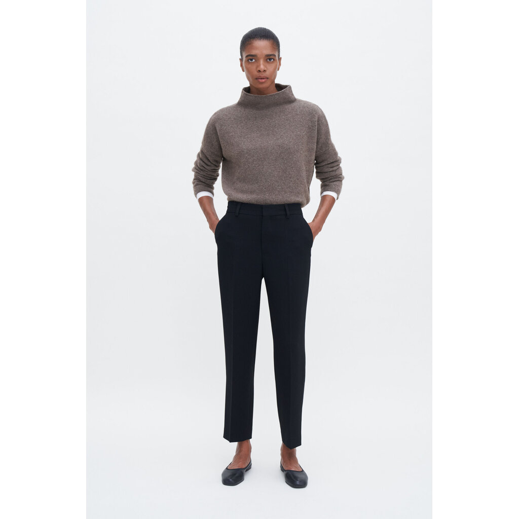Filippa K Mika Yak Funnelneck Sweater in dark taupe