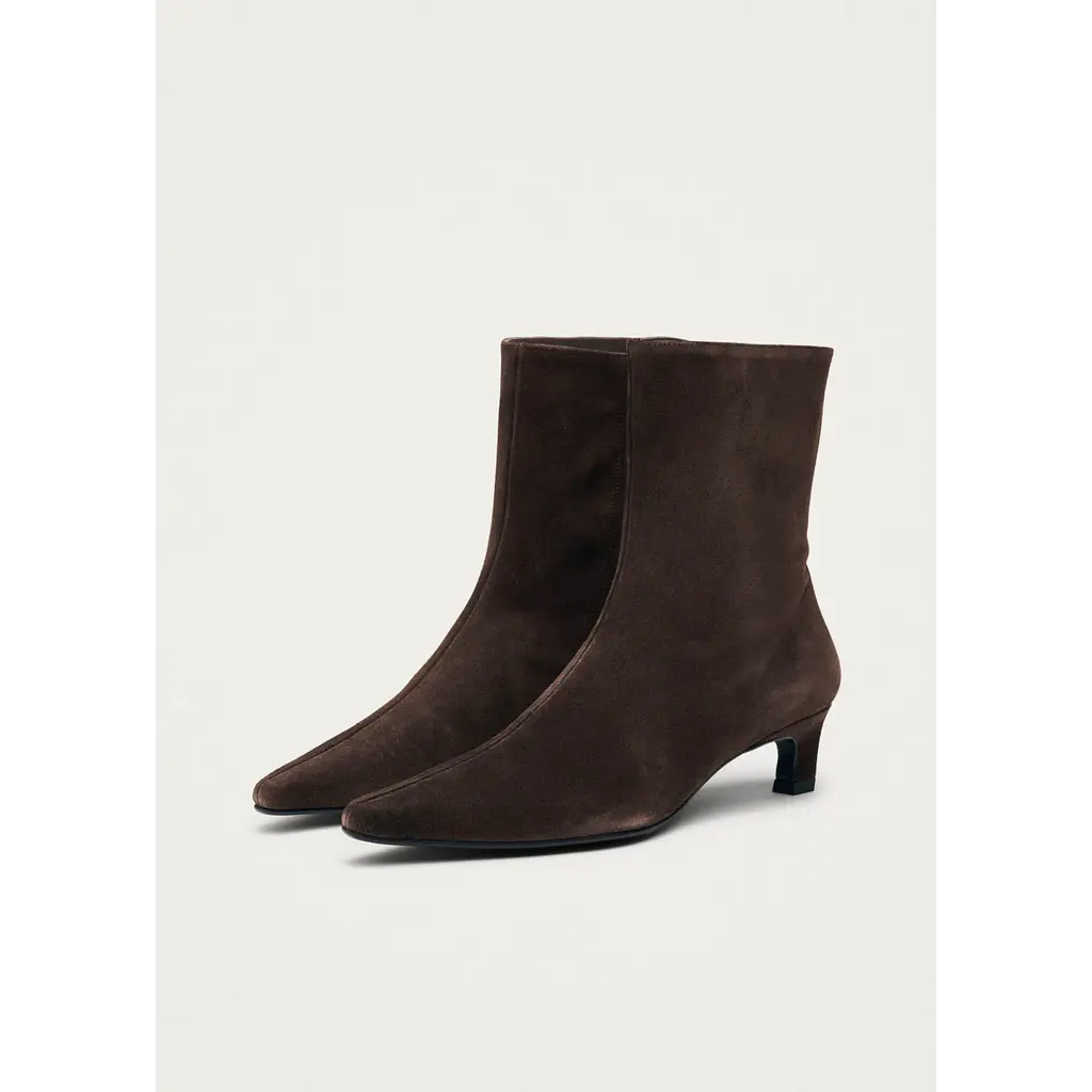 Alohas enkellaars Ambar in suede brown