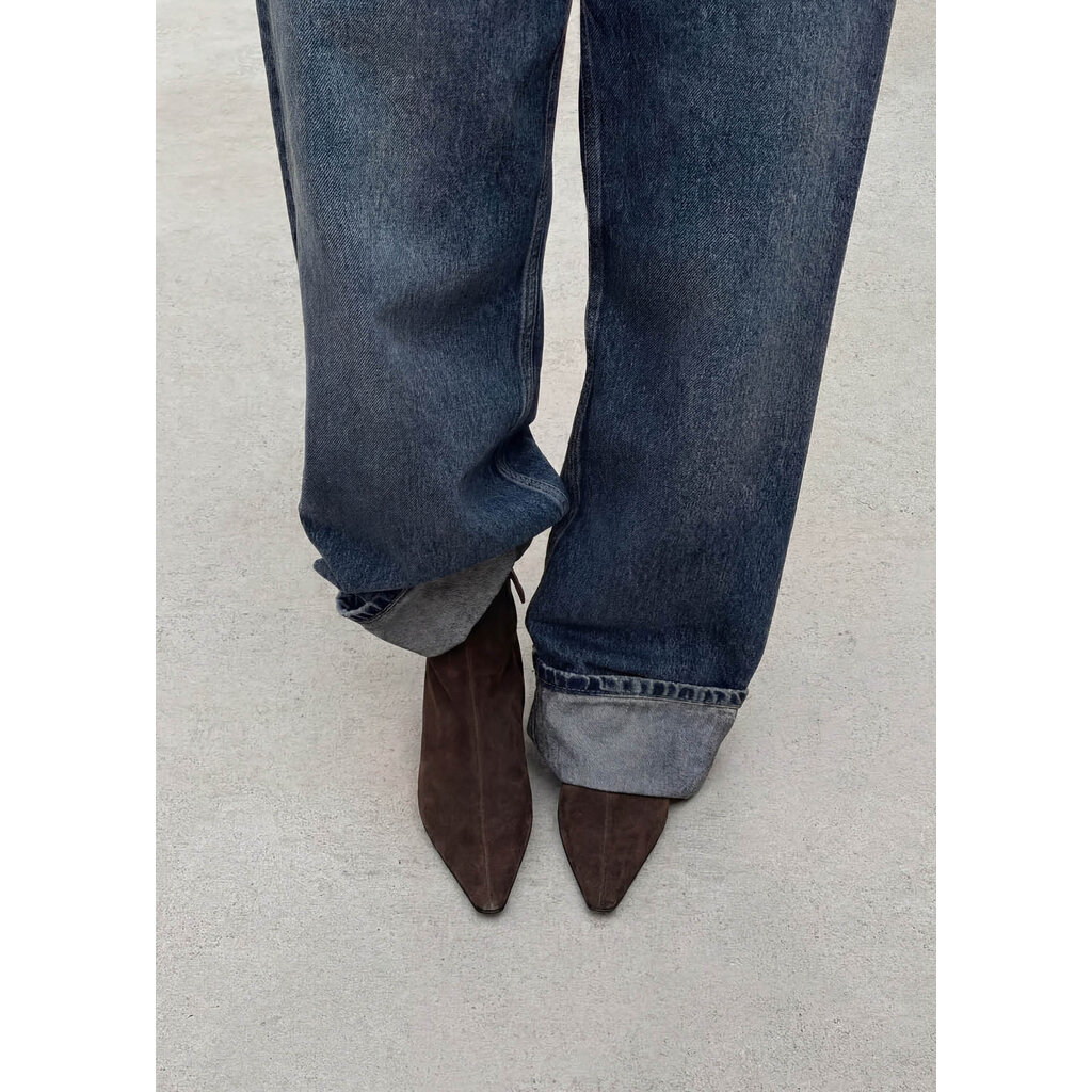 Alohas enkellaars Ambar in suede brown