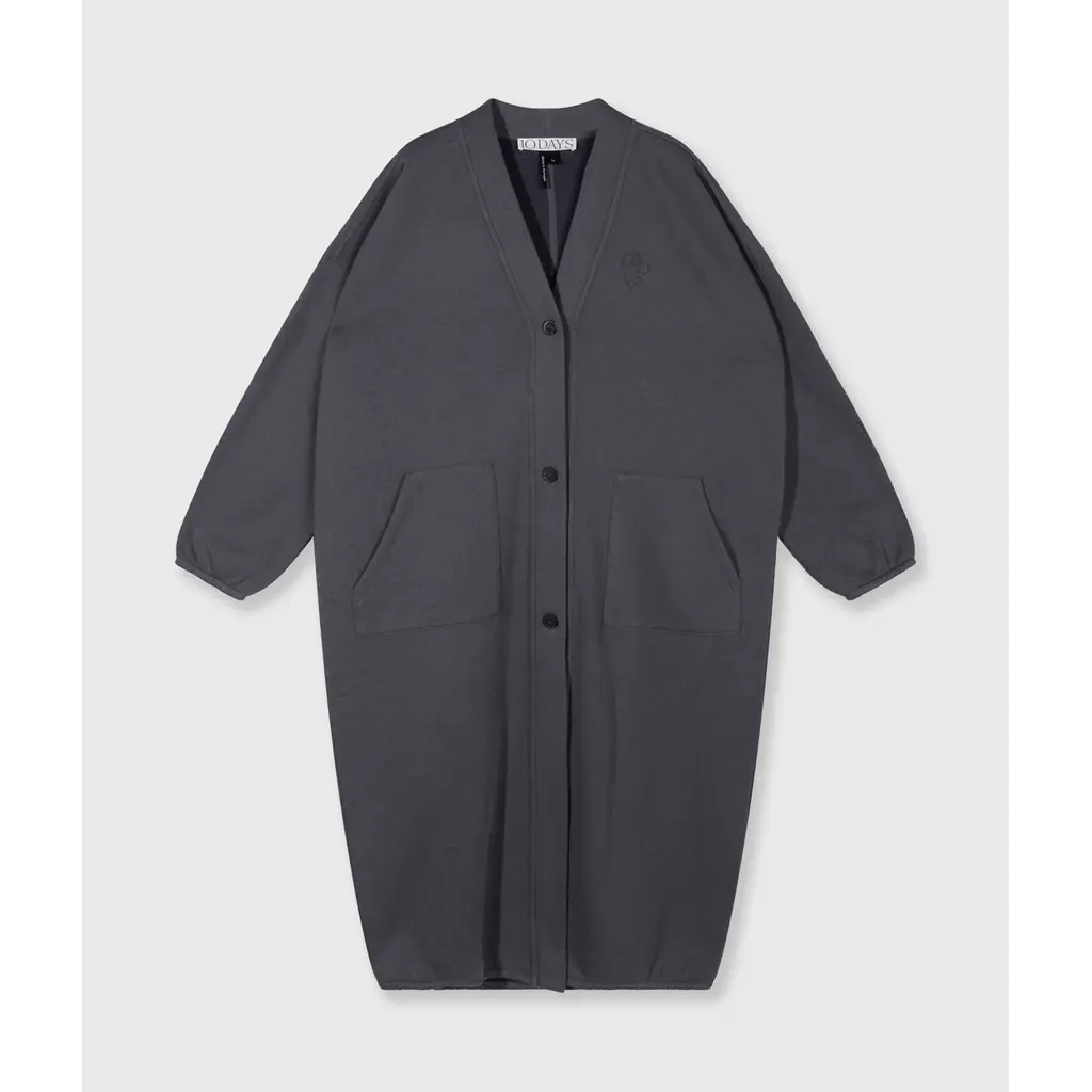10 Days Long Statement Cardigan in steel blue