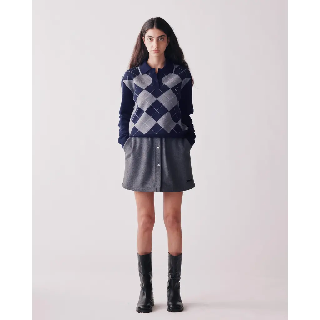 Johny polo trui Burli in grey/navy