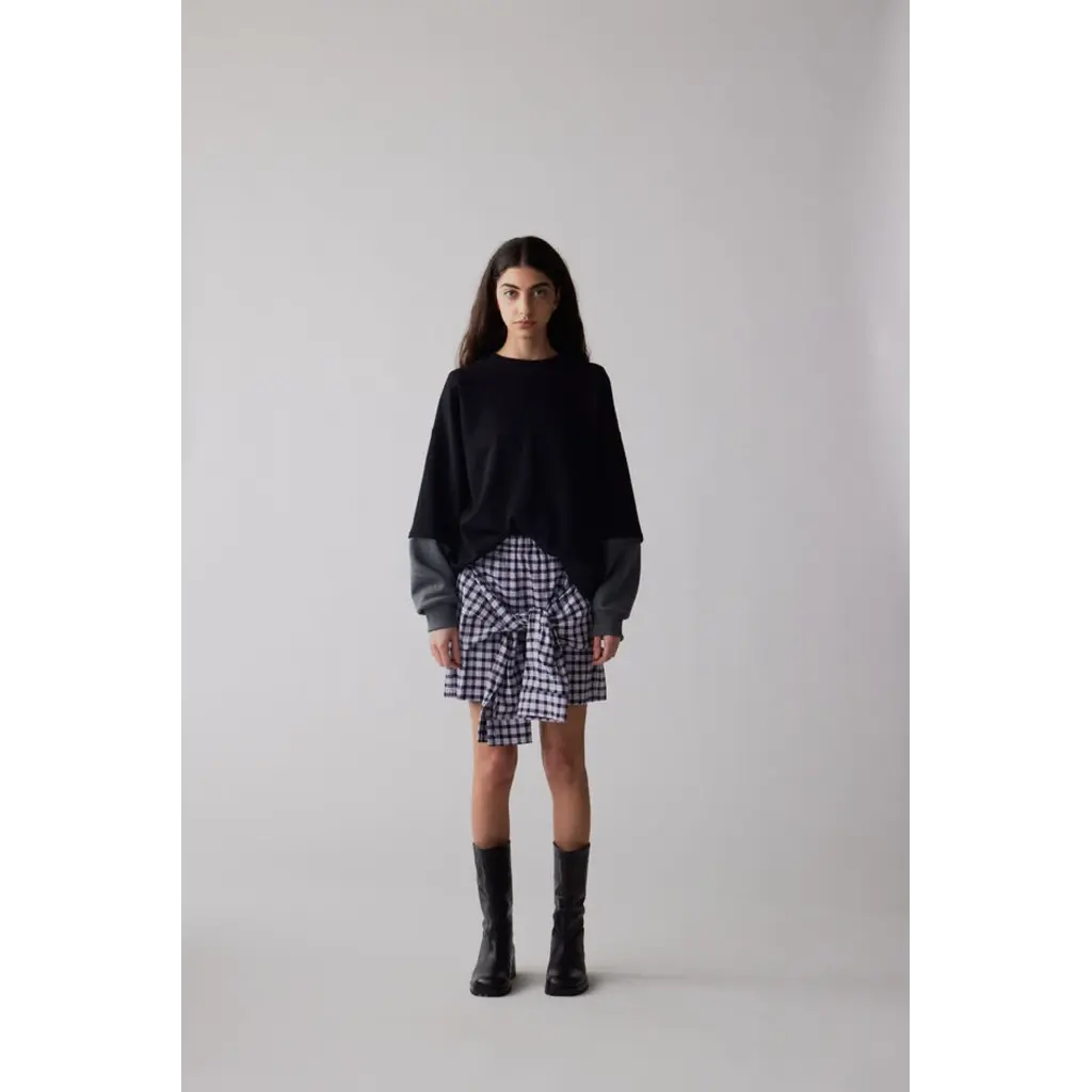 Johny sweater Amy in black/grey
