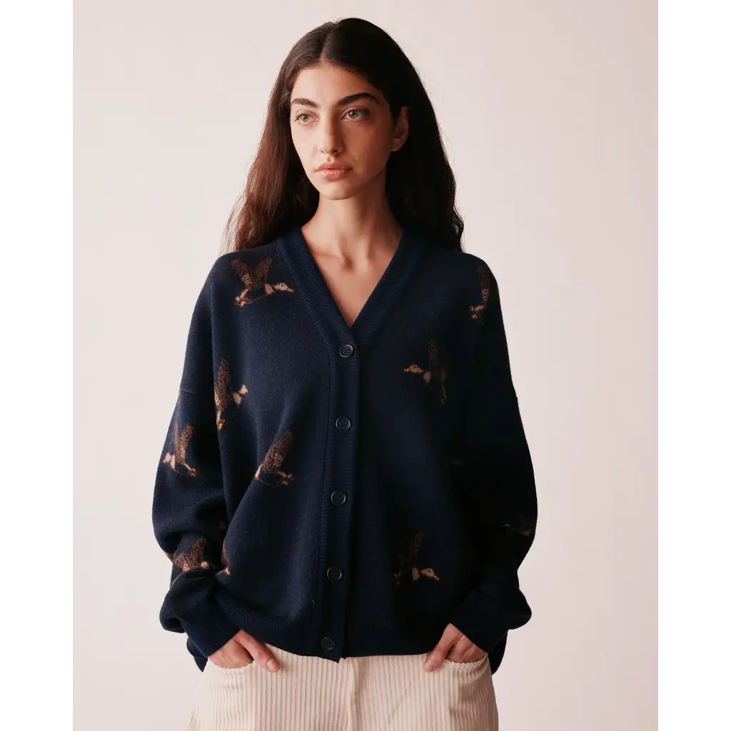 Johny vest Lia in navy duck