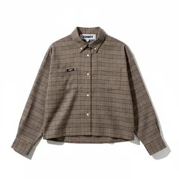 Johny blouse Berro brown check